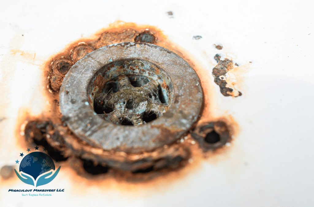 Fix Hole In Bathtub Free Delivery, How To Replace Rusted Bathtub Drain